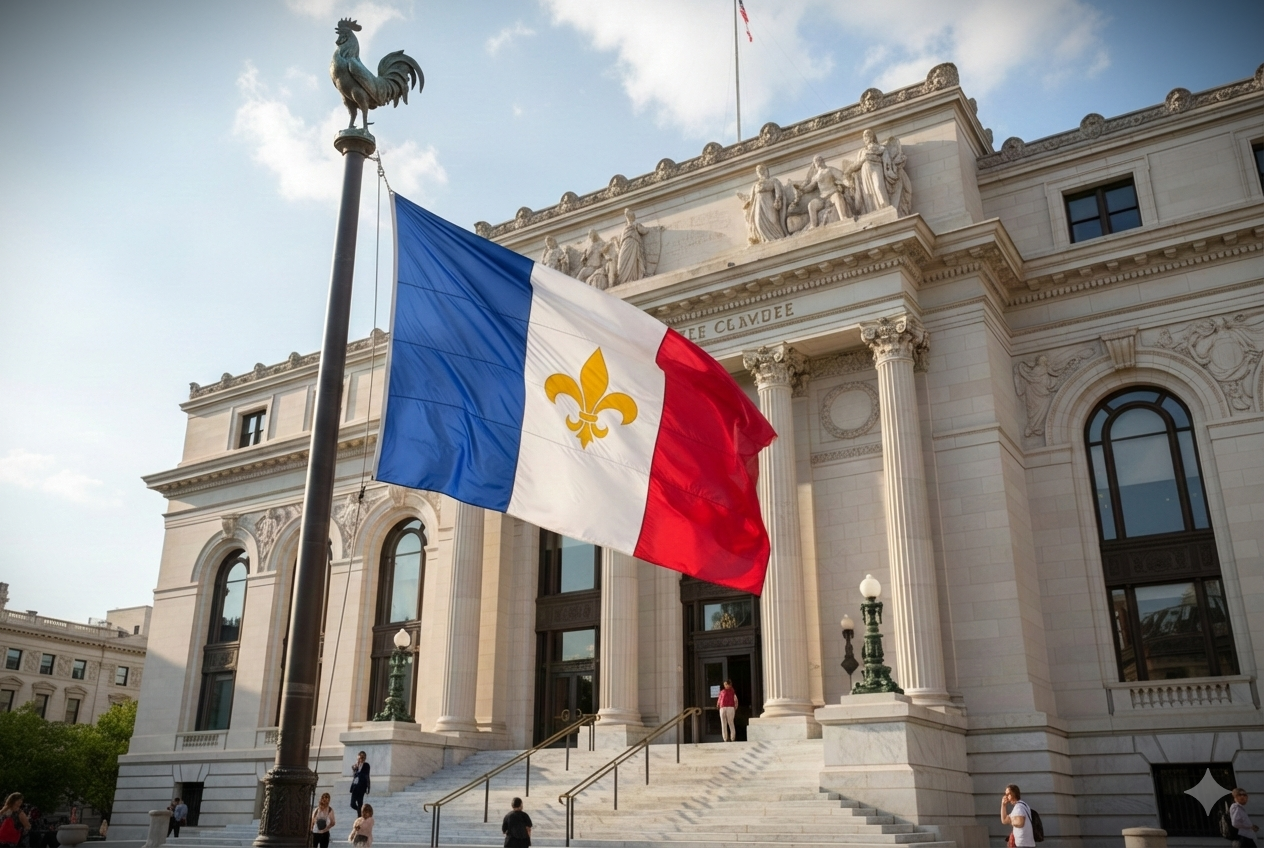 le drapeau de la France