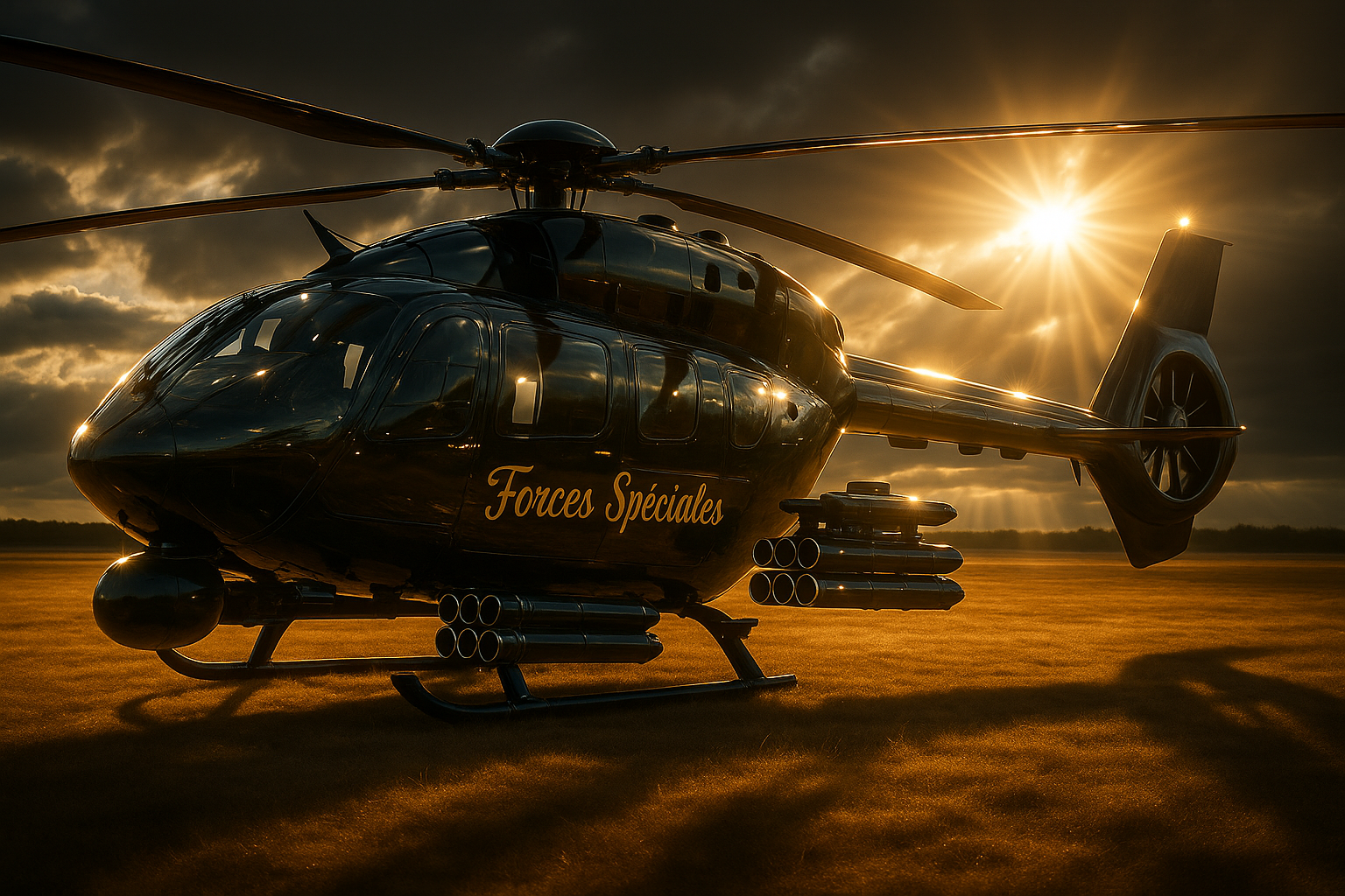 une image de l'hélicoptère des Forces Spéciales
