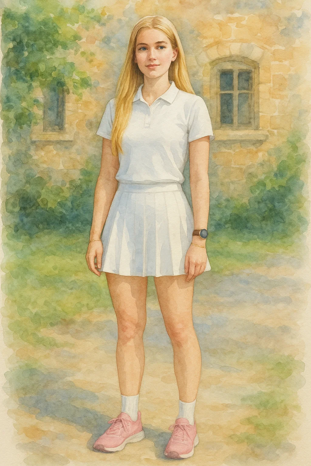 un femme en uniforme de sport